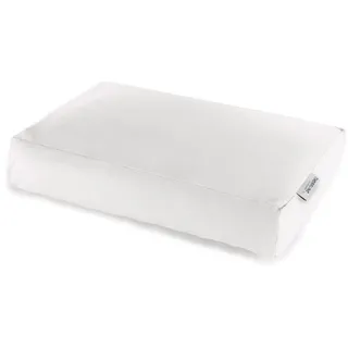 Theraline PEARLfusion Bamboo Collection ergonomisches Kopfkissen mit Mikroperlen Füllung / Schaumstoff Kern Weiß 50 x 32 cm