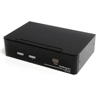 Startech 2 Port DVI USB KVM Switch mit Audio und USB 2.0 Hub