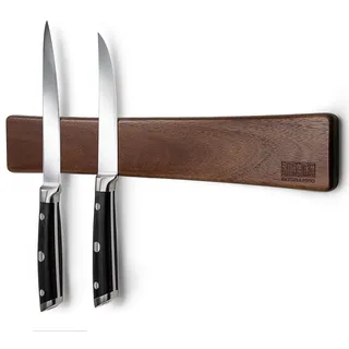 HOSHANHO Magnetleiste Messer, Messerhalter Magnetisch Knife Holder für Wand | Magnet Messerhalter Holz Knife Holder für Utensilien und Aufbewahrung Magnetisch für Werkzeuge, 40cm/16in