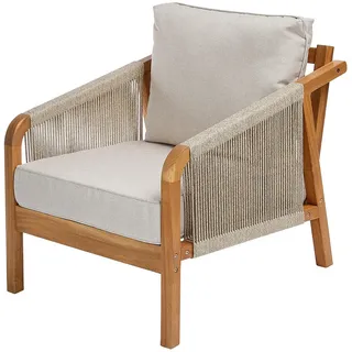 BUTLERS Rope Island Outdoor Sessel 80 x 70 x 69 cm braun