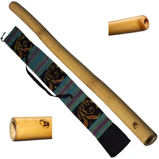 Didgeridoo 47 Zoll inkl. Ikat-Tasche - Didgeridoo-Instrument - hergestellt von Australian Treasures