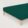Baumwolle 90 x 190 - 100 x 220 cm green deep