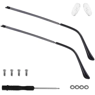 YUXIANLB 1 Paar Universal Brillenarme Beine Ersatz TR90 Brillenarm Ersatz Brillen Reparatur Beine Brille Reparatur Kit mit Schrauben Unterlegscheiben Schraubendreher Nasenpads Augenglasstraffungsset