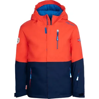 TROLLKIDS - Winterjacke KIDS Hallingdal in flame orange/navy, Gr.92