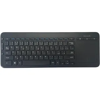Microsoft All-in-One Media Tastatur mit Touchpad QWERTY