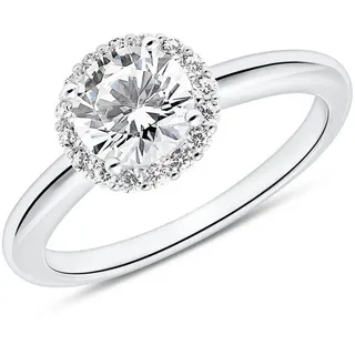 JEWLIX Verlobungsring Halo Verlobungsring aus Sterlingsilber mit Zirkonia von JEWLIX silberfarben 58