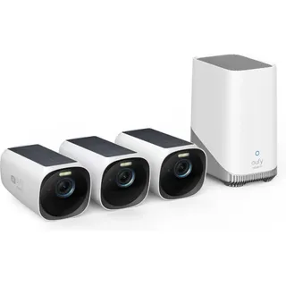 eufy eufyCam 3 S330 3er Set + HomeBase 3