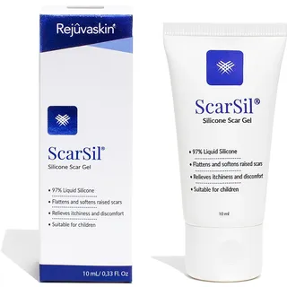 ScarSil flüssiges Narbenpflaster | blassere, flachere & weichere Narben | Silikon Narbengel, Narbencreme, Narbenpflege | Narbensalbe nach OP | Scar Removal Cream | transparent & geruchlos | 10 ml