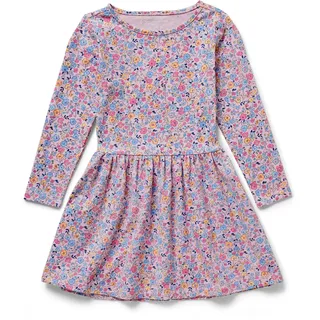 Tchibo - Kinder-Jerseykleid - Mädchen - Gr. 98/104 - rosa/geblümt