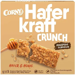 CORNY Haferkraft Crunch Müsliriegel 6 Riegel