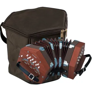 Hohner D40 Concertina mit gepolsterter Gigbag