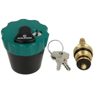 Schlösser Armaturen Oberteil 3/4" abschließbar mit Schlüsselpaar Wasser-Safe