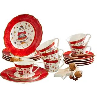 X-mas Kaffeeservice, 18-tlg. & D ca. 20,00