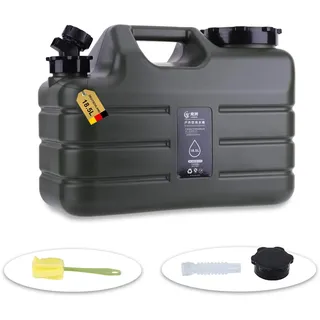 Umikk Wasserkanister mit Hahn10-18L, Camping Wasserkanister BPA-frei Trinkwasserkanister, Tragbarer Mehrzweckkanister Wassertank, Wassertank Camping mit Griffen