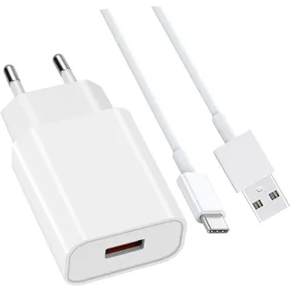 Ladegerät/Netzteil Kompatibel mit Motorola Moto G54/G14/G84/G24/G53/E13/G73/G13/G23/G32/A14/G53.und 1.5M USB C Ladekabel
