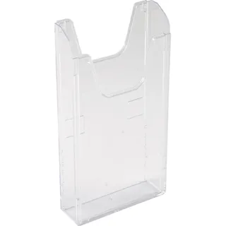 Exacompta Wandprospekthalter A4 hoch 23,9 x 3,8 x 30 cm 10 St. Transparent