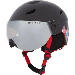 McKINLEY Kinder Ski-Helm Pulse S2 Visor HS, BLACK/RED, M