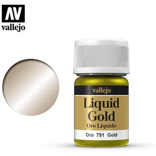 Vallejo Farbe Gold 35ml Metallicfarbe auf Alkoholbasis