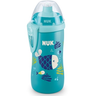 NUK Junior Cup bottle with chameleon effect fish petrol, 300ml (10255589)