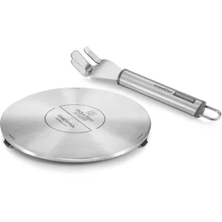 Tescoma Induktion Adapterplatte aus Edelstahl Grandchef mit 17cm Durchmesser, Induktionsadapter fürs Kochen mit normalen Töpfen und Pfannen auf Induktionsherdplatten