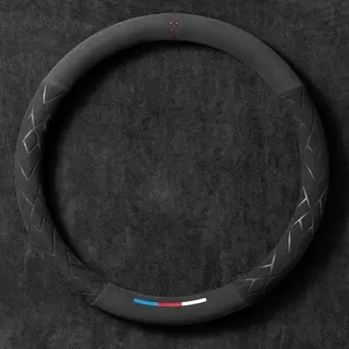 Lammfell Lenkradbezug Auto für BMW X6 G06 30i 30d 40i 40d M50i X6M, Weicher Lenkradbezug aus Mikrofaser, Auto Lenkradbezug, Lenkradbezug Fell, Lenkrad Bezug