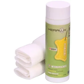 LCK KERALUX® Intensivschutz P Lederpflege (Pflegeset 3-tlg., für 2-3 Anwendungen einer Sofagarnitur), 200ml, für gedeckte/ pigmentierte Glattleder