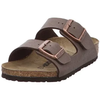 Birkenstock Kids Arizona 552893, Unisex-Kinder Pantoletten, Braun (Mocca), 27 EU (9 UK) - 27 EU Schmal