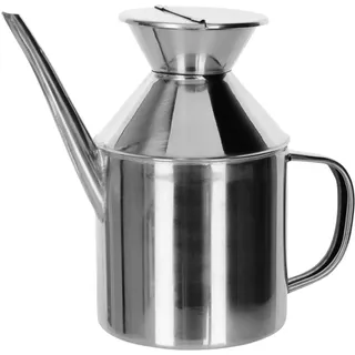 Ibili 700105 Speiseölkanne 0,5 L, Edelstahl, silber, 15 x 13 x 7 cm