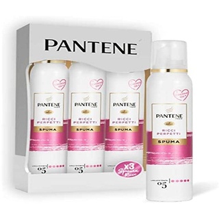 Pantene Pro-V Schaum für perfekte Locken, nährend und wärmend, mit Kokosöl, definierte und glänzende Locken für den ganzen Tag, Maxi-Format, 3 x 200 ml