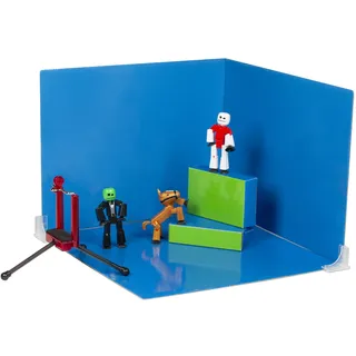 StikBot Zanimation Studio mit Haustier, inklusive 2, 1 Pferd, 1 Handy-Ständer und 1 wendbarer Hintergrund, in umweltfreundlicher Verpackung
