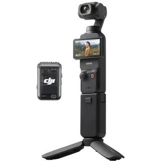 DJI Osmo Pocket 3 Kreativ Combo Bundle, vlog Kamera 4K mit 1-Zoll-CMOS und 4K/120 fps Video, 3-Achsen-Stabilisierung, digital Kamera, schnelles Scharfstellen (Pocket 3 Creator Combo)