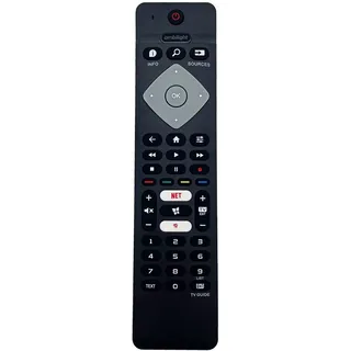 JZK Ersatz Fernbedienung für Philips Smart LED TV, Fernbedienung kompatibel mit Philips Fernseher 50PUS6754/12 50PUS6704/12 55PUS6814/12