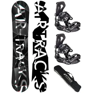 Airtracks Snowboard Snowboard Set Refractions Game »Mod. 25/26 (3er Pack, 3 St., Snowboard Refractions Game + Bindung Master + Sb Bag), / 155 159 161 165 168 171 cm Master L (Gr.41-44) | 171 cm
