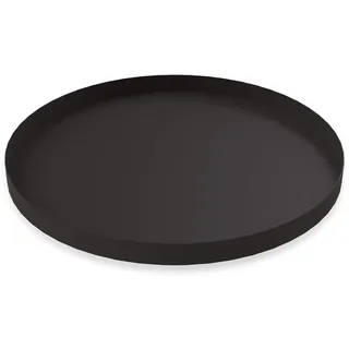 Cooee Design Tablett Circle aus Edelstahl in der Farbe Schwarz, Maße: 30cm x 30cm x 2cm, HI-012-BK