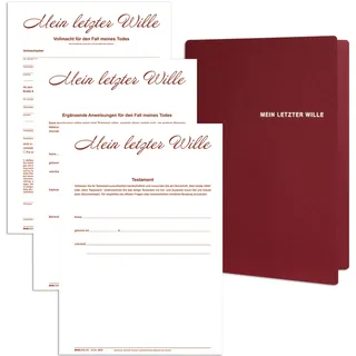 RNK Mappe \"Mein letzter Wille\" 1Person 4002871995559 RNK