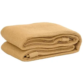 vidaXL Zeltteppich Sandfarbe 250x400 cm HDPE