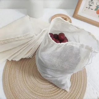 Teebeutel für losen Tee, Teefilterbeutel, leere Teebeutel aus Baumwolle mit Kordelzug, Teesieb für losen Tee, Kaffee, Gewürze, Kräuter