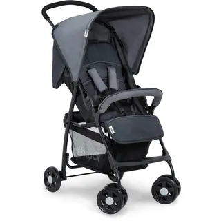 hauck Buggy Sport, Ultra Leicht - nur 5,9 kg, für Kinder bis 15 kg, Klein Zusammenklappbar, Reisebuggy mit Liegefunktion, Extra Großer Korb bis 3 kg (Charcoal/Stone)