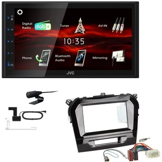 JVC Bluetooth 2DIN DAB+ Autoradio für Suzuki Vitara piano black