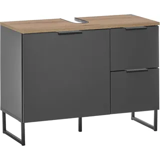 BASIC by Balculina "Denver Waschbeckenunterschrank, Badezimmerschrank BxHxT 80x60x35", schwarz