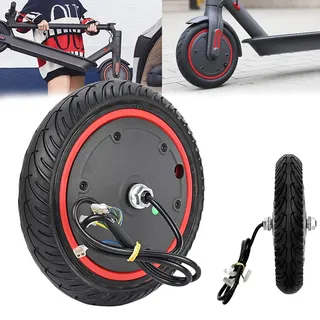 Ersatzräder Scooter Motor mit Vollgummireifen, Antriebsradmotor Passend 36V 350W Motor Ersatz für Xiaomi Pro Pro2 Elektroroller Ersatz der Antriebsräder