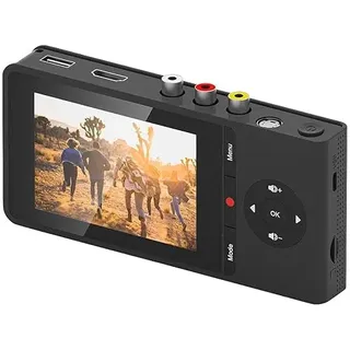 auvisio VHS digitalisieren: Video-Rekorder für analoge Quellen, 3,5" / 8,9 cm Farbdisplay, 60fps (Videorekorder, analog Video Recorder, Abspielgeräte für Mini DV Cassetten)