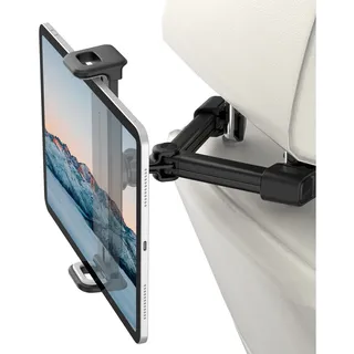 Fintie Tablet-Halterung Auto Universal Tablet Halter–360° drehbar Verstellbare KFZ-Kopfstützen, (bis 13 Zoll, für iPad Air/Pro/Mini, Samsung Galaxy Tab, Smartphone, Kindle usw) schwarz