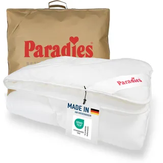 PARADIES Ganzjahresdecke 135x200 cm - Prima Bio, kuschelige + atmungsaktive Bettdecke 135x200, Steppdecke