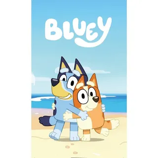 Bluey Handtuch 30x50cm – Weiches Tuch für Kinder | Gr.: onesize