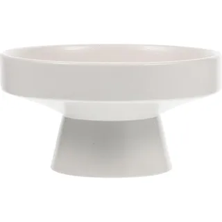 Theaque Haushaltskeramik-Obsttablett, Obstschale mit Fuß, Porzellan-Cupcake-Ständer, Stand-Obstschale, Trockenfrüchte-Snack-Aufbewahrungstablett (weiß)