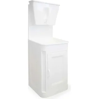 VARILE Handwaschstation aus Kunststoff mit Unterbau, Waschbecken und Wasserspender 17l