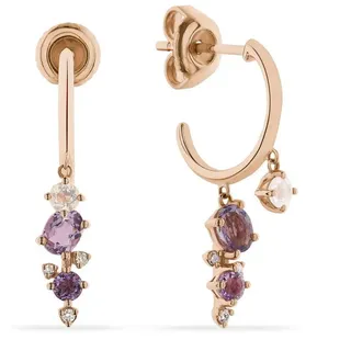 Christ Ohrstecker roségold 89098203 2 Amethyst 585