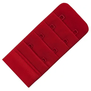Miss Perfect Wow 2 Go BH Verlängerung 2 Haken Rot BH Verschluss Erweiterung Bra Extender 3,8 cm Breite - Einheitsgröße