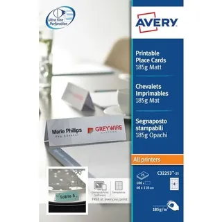 Avery Zweckform Tischnamensschild 185 g/m2 Weiß 100 St.